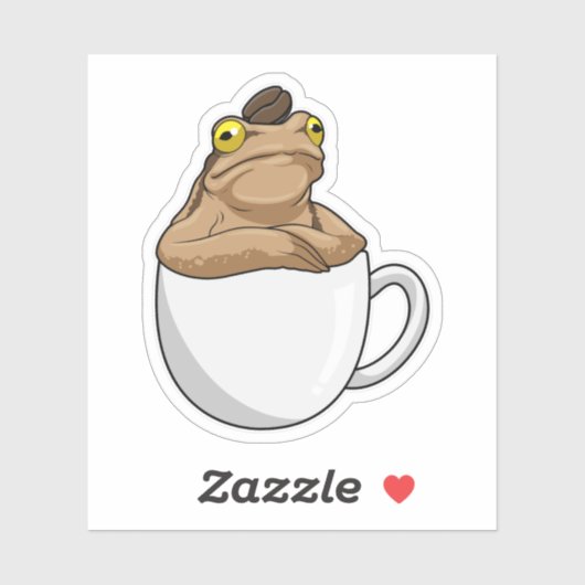 Sticker Café Frog (Feuille)