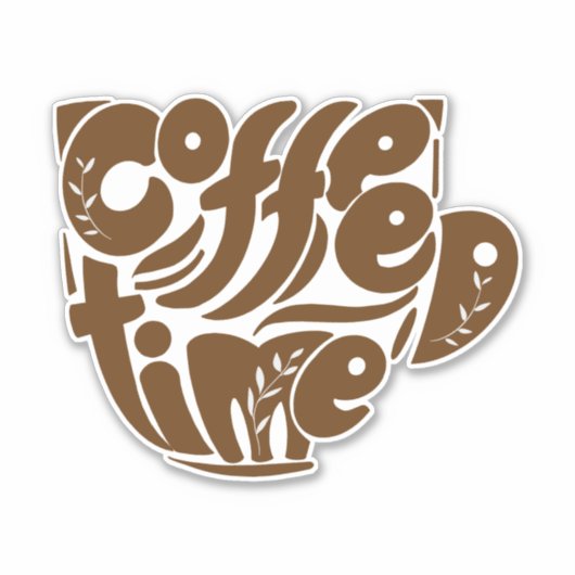 Sticker Café Fun pour tous (Devant)