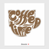 Sticker Café Fun pour tous (Feuille)