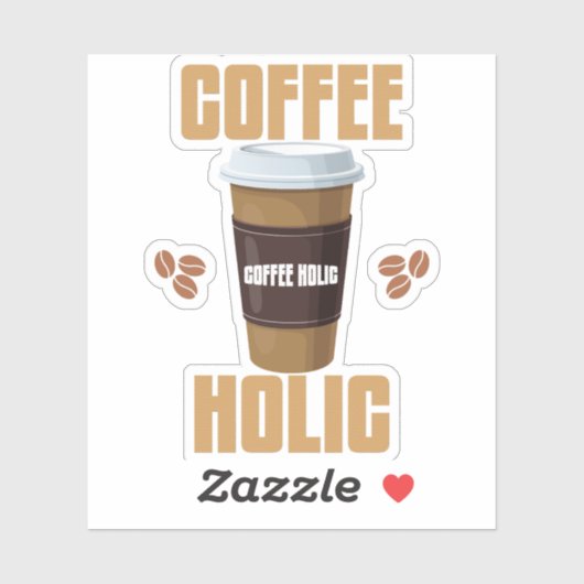 Sticker Café Holic (Feuille)