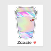 Sticker Café Holographique complet (Feuille)