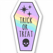 Sticker Café Kawaii 'Trick or Treat' (Devant)