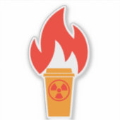 Sticker Café radioactif (Devant)