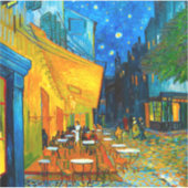Sticker Café Van Gogh Terrasse en soirée (Devant)