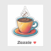 Sticker Café vapeur (Feuille)