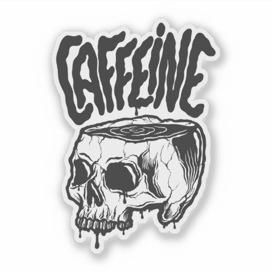 Sticker Caffeine (Devant)