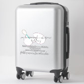 Sticker Cake Whisk Main Drao Logo Boulangerie Voiture d'af (Sur valise)