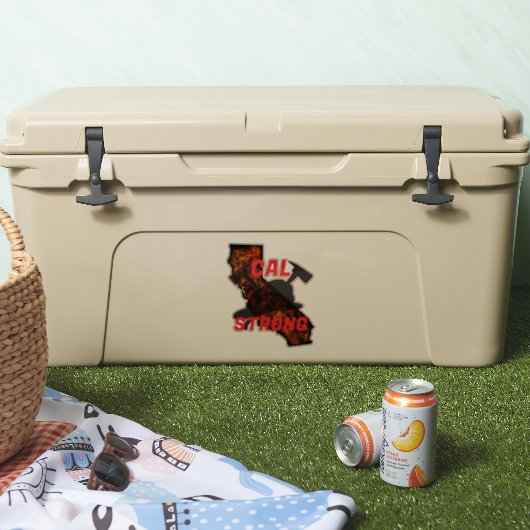 Sticker CAL FIRE STRING AX HELMET Red (Glacière)