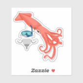 Sticker Calamar (Feuille)