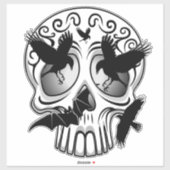 Sticker Calaveras décoratives Halloween (Feuille)