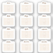 Sticker Calendario libre (Recto)