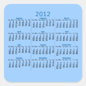 Sticker Calendrier 2012 (Devant)
