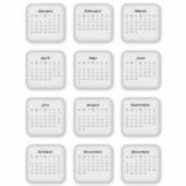 Sticker Calendrier arc-en-ciel 2026 (Devant)
