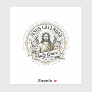 Sticker Calendrier de Jésus Grâce quotidienne Calendrier d