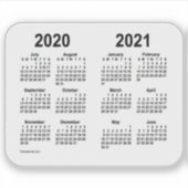 Sticker Calendrier de l'année scolaire 2020-2021 par Janz  (Devant)