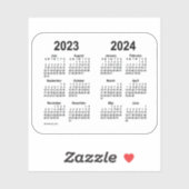 Sticker Calendrier de l'année scolaire 2023-2024 par Janz  (Feuille)