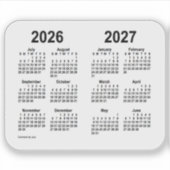 Sticker Calendrier de l'année scolaire 2026-2027 par Janz  (Devant)