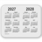 Sticker Calendrier de l'année scolaire 2027-2028 par Janz  (Devant)