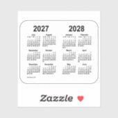 Sticker Calendrier de l'année scolaire 2027-2028 par Janz  (Feuille)