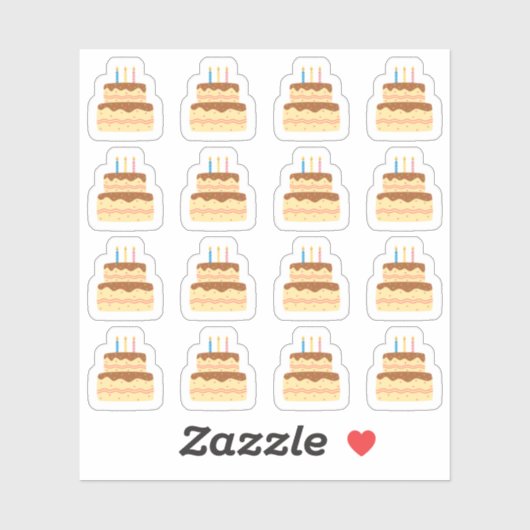 Sticker Calendrier de planification de rappel de fête d'an (Feuille)