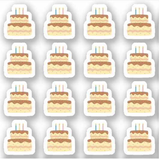 Sticker Calendrier de planification de rappel de fête d'an (Devant)