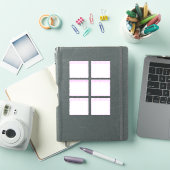 Sticker Calendrier mensuel rose (Couverture iPad)