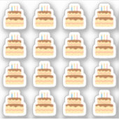 Sticker Calendrier planificateur de rappel de fête d'anniv (Devant)