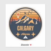 Sticker Calgary, Alberta (Feuille)