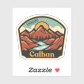 Sticker Calhan, Colorado (Feuille)