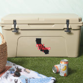 Sticker CALI STRONG Red Blk CA Solid Heart (Glacière)