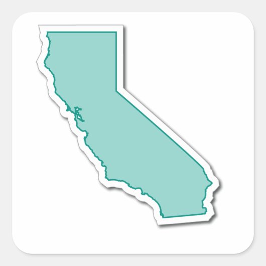 Sticker California Outline (Devant)