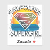 Sticker California Supergirl Sunset Graphic (Feuille)