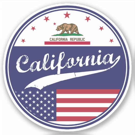 Sticker Californie (Devant)