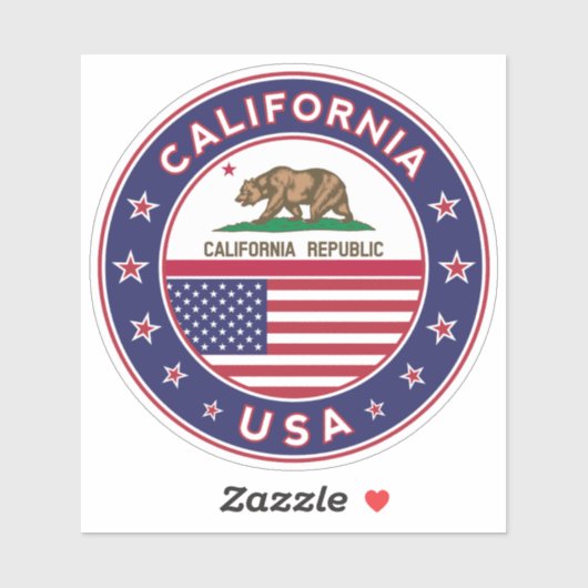Sticker Californie (Feuille)