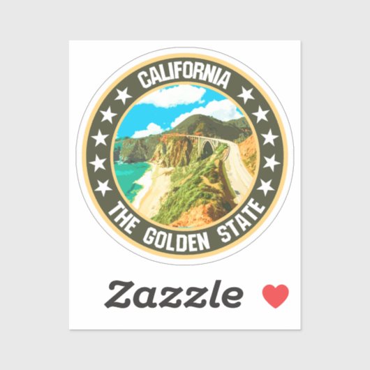 Sticker Californie (Feuille)