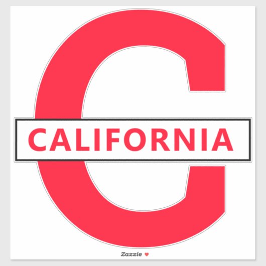 Sticker Californie (Feuille)