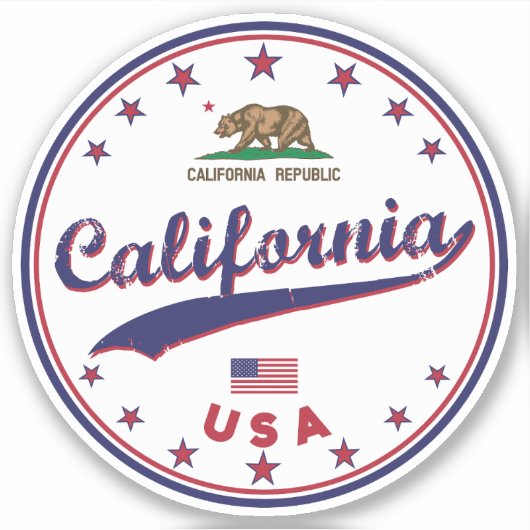 Sticker Californie (Devant)