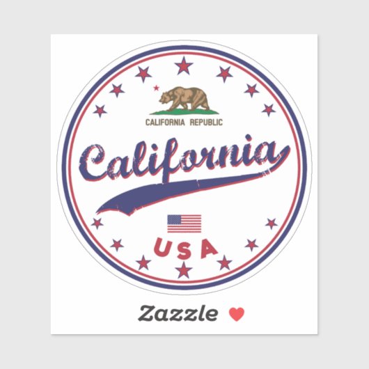 Sticker Californie (Feuille)