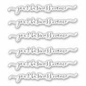 Sticker Calligraphie manuscrite Votre nom d'entreprise Per (Devant)