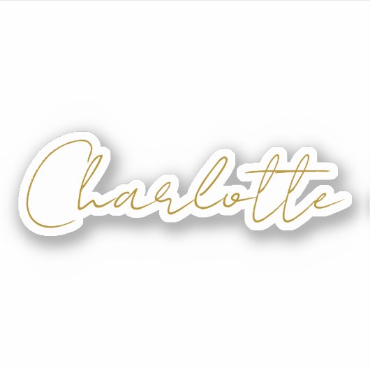 Sticker Calligraphie or couleur gris Personnalisé Edition  (Devant)