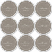 Sticker Calligraphie personnalisable Kraft 6 cm 2,36 pouce (Devant)