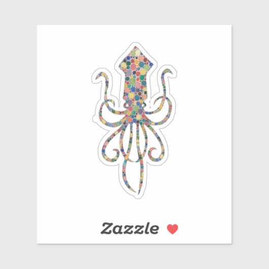 Sticker Calmar aquarelle (Feuille)