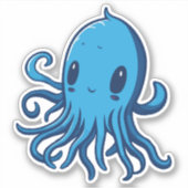 Sticker Calmar bleu (Devant)