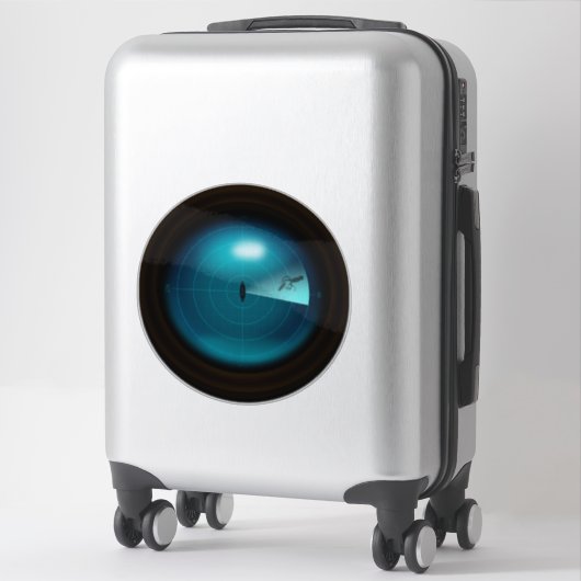 Sticker Calmar géant sur navire Sonar Monster gothique Nau (Sur valise)