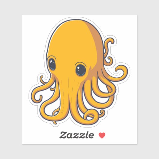 Sticker Calmar jaune (Feuille)