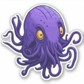 Sticker Calmar pourpre (Devant)