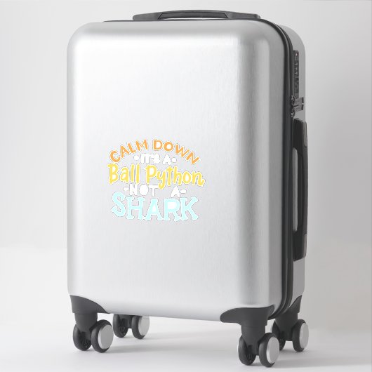 Sticker Calme En Bas C'Est Un Python Ball (Sur valise)