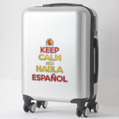 Sticker Calme et Habla Español (Sur valise)
