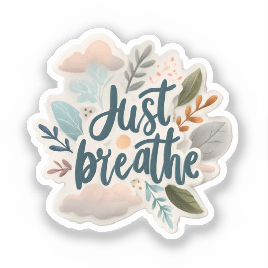 Sticker Calme Respiration - Vinyl De Motivation (Recto)