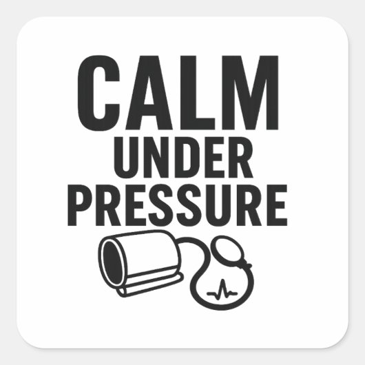 Sticker Calme sous pression (Devant)